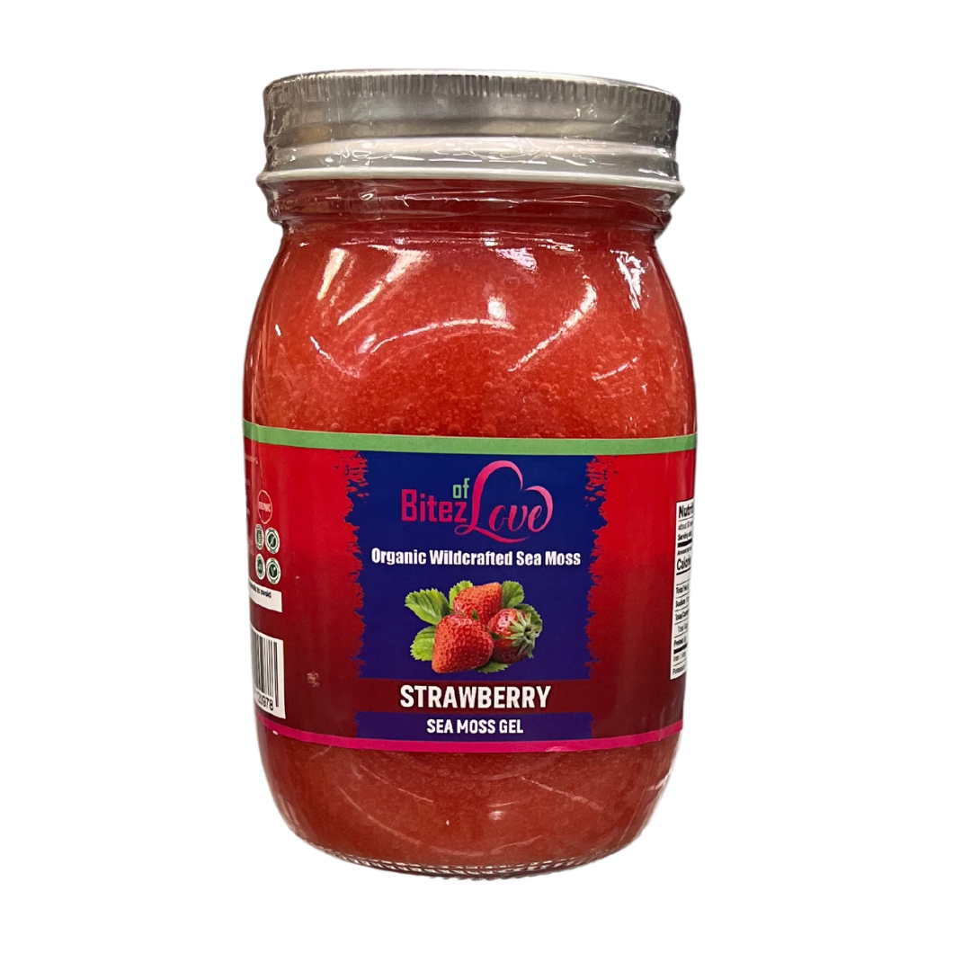 Bitez Wildcrafted Strawberry Sea Moss Gel